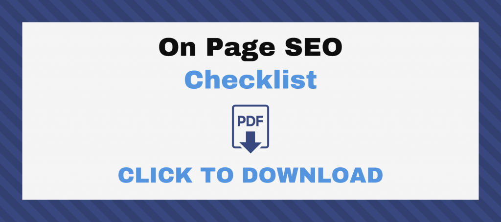 Immagine di download della checklist SEO On Page